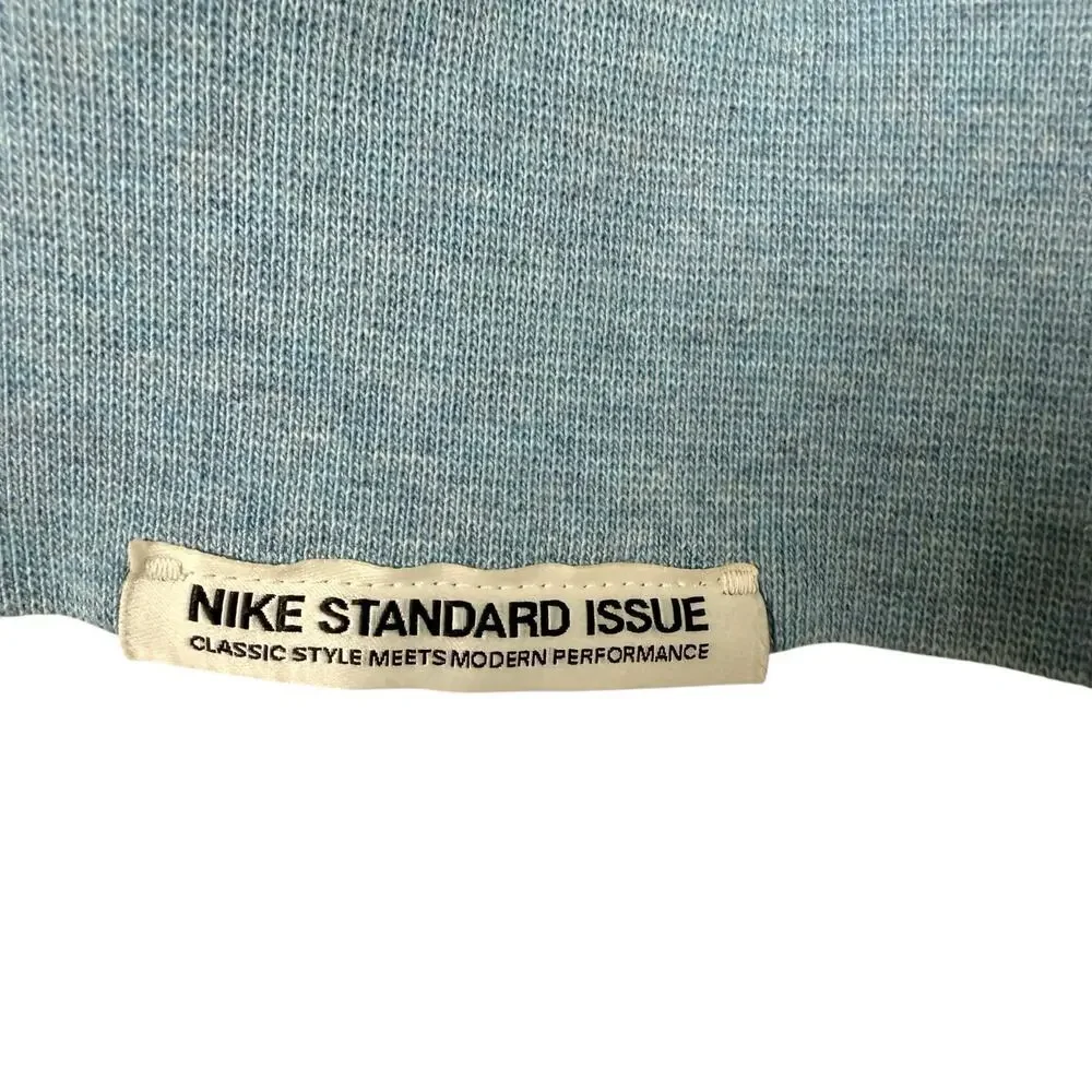 Nike Men Basketball Hoodie in Worn Blue Dri-Fit Pullover Sweatshirt, Size Small - Picture 6 of 13